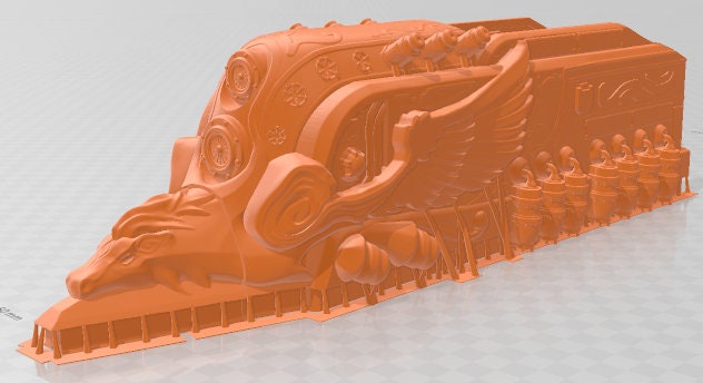 Pegasus Line Engine - Electro Rail Trains -Pathfinder-Dungeons&Dragons-RPG-Tabletop-Terrain-28mm-AetherStudios