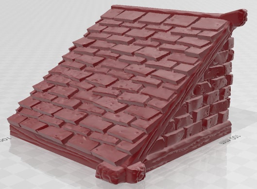 Totu's Public House Roofs - Fantasy Village -Pathfinder-Dungeons&Dragons-RPG-Tabletop-Terrain-28mm-AetherStudios