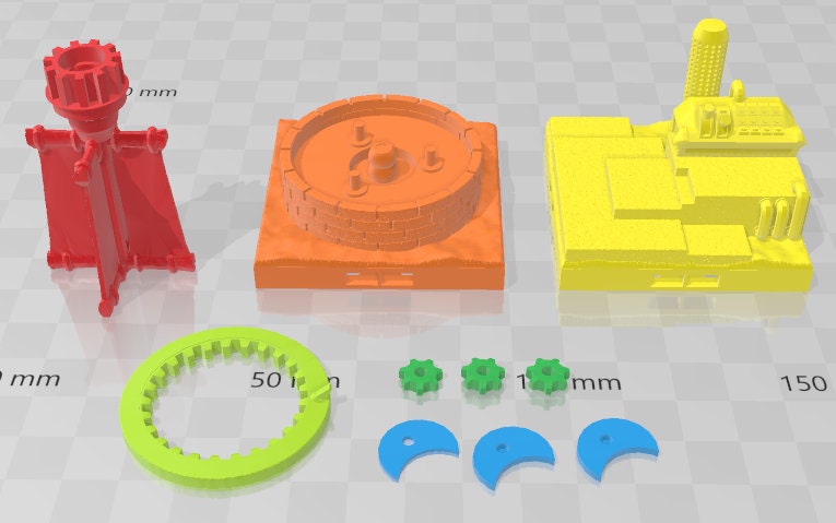 Gnomish Farms Windmill - Fantasy Village -Pathfinder-Dungeons&Dragons-RPG-Tabletop-Terrain-28mm-AetherStudios