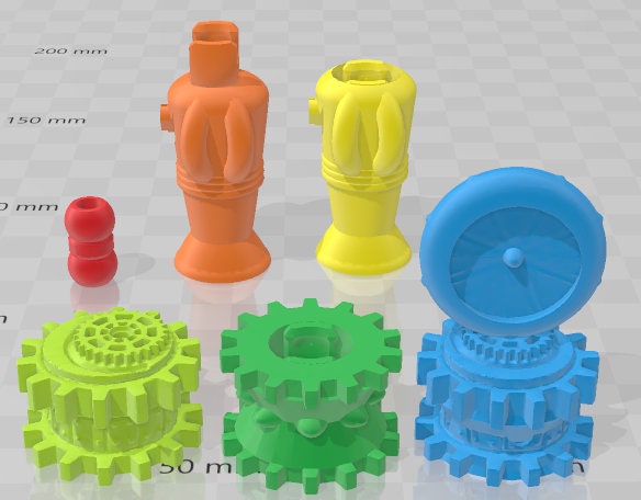 Gnomish Skyships - Fantasy Village -Pathfinder-Dungeons&Dragons-RPG-Tabletop-Terrain-28mm-AetherStudios