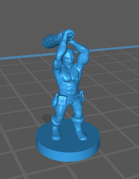 Halfling Barbarian Mini - DND - Pathfinder - Dungeons & Dragons - RPG - Tabletop - mz4250- Miniature-28mm-1"Scale