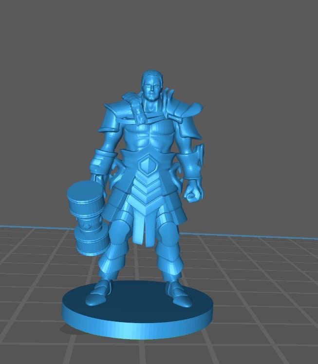 Human Male Barbarian Mini - DND - Pathfinder - Dungeons & Dragons - RPG - Tabletop - mz4250- Miniature-28mm-1"Scale