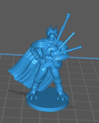 Dragonborn Bard Mini - DND - Pathfinder - Dungeons & Dragons - RPG - Tabletop - mz4250- Miniature-28mm-1"Scale