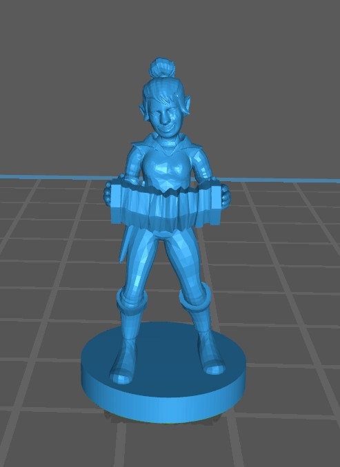 Gnome Bard Mini - DND - Pathfinder - Dungeons & Dragons - RPG - Tabletop - mz4250- Miniature-28mm-1"Scale