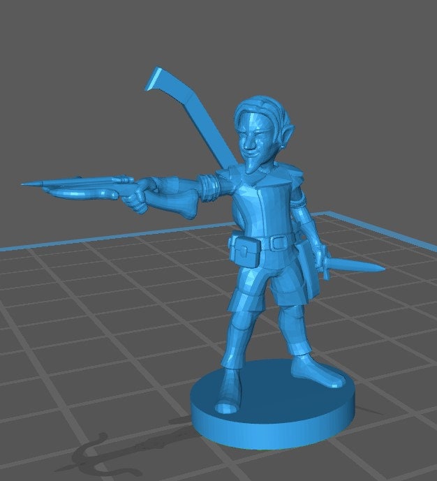 Gnome Bard Mini - DND - Pathfinder - Dungeons & Dragons - RPG - Tabletop - mz4250- Miniature-28mm-1"Scale