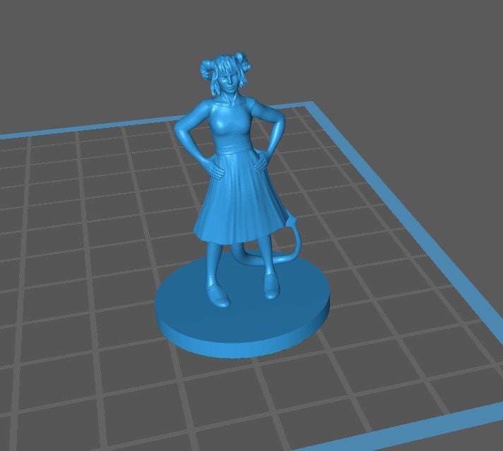 Tiefling Bard Mini - DND - Pathfinder - Dungeons & Dragons - RPG - Tabletop - mz4250- Miniature-28mm-1"Scale