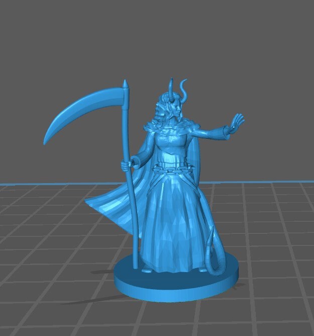 Tiefling Cleric Mini - DND - Pathfinder - Dungeons & Dragons - RPG - Tabletop - mz4250- Miniature - 28 mm - 1" Scale