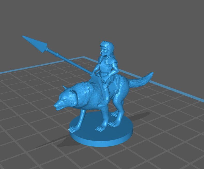 Halfling Cavalier Mini - DND - Pathfinder - Dungeons & Dragons - RPG - Tabletop - mz4250- Miniature-28mm-1"Scale