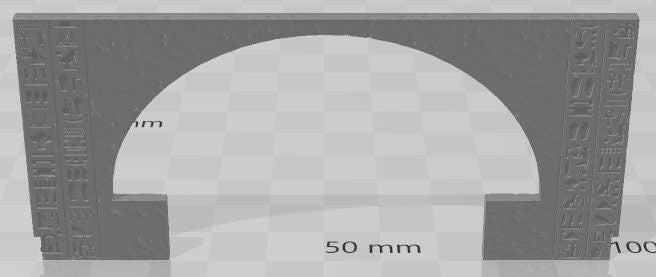 Pharaoh 5 Slot Double Walls - Pharaoh -Pathfinder-Dungeons&Dragons-RPG-Tabletop-Terrain-28mm-AetherStudios