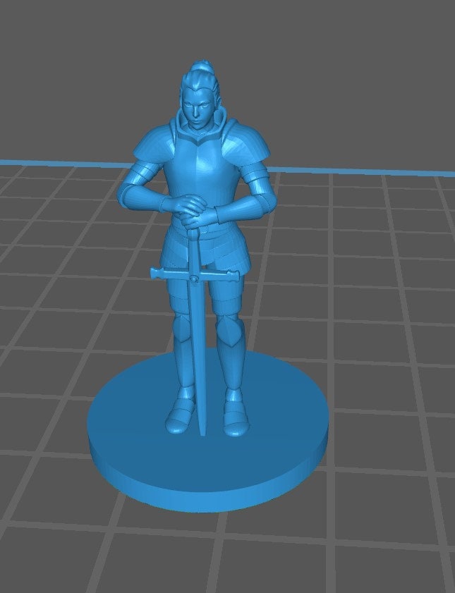 Human Fighter Mini Pack 1 - DND - Pathfinder - Dungeons & Dragons - RPG - Tabletop - mz4250- Miniature-28mm-1"Scale