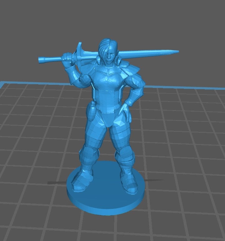 Human Fighter Mini Pack 1 - DND - Pathfinder - Dungeons & Dragons - RPG - Tabletop - mz4250- Miniature-28mm-1"Scale