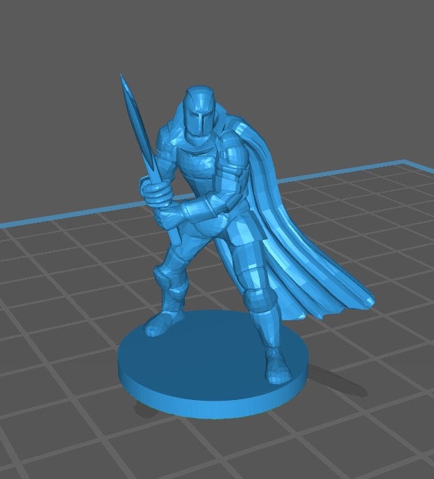 Human Fighter Mini Pack 1 - DND - Pathfinder - Dungeons & Dragons - RPG - Tabletop - mz4250- Miniature-28mm-1"Scale