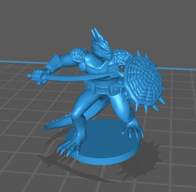 Other Races Fighter Mini Pack 2 - DND - Pathfinder - Dungeons & Dragons - RPG - Tabletop - mz4250- Miniature-28mm-1"Scale