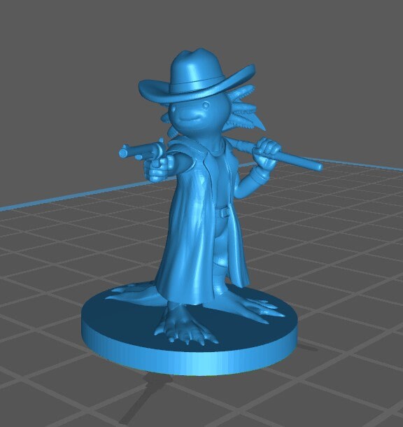 Other Races Gunslinger Mini - DND - Pathfinder - Dungeons & Dragons - RPG - Tabletop - mz4250- Miniature-28mm-1"Scale