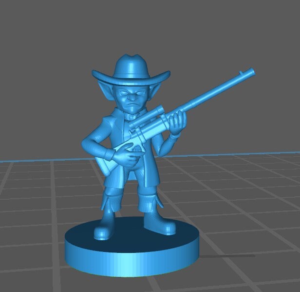 Other Races Gunslinger Mini - DND - Pathfinder - Dungeons & Dragons - RPG - Tabletop - mz4250- Miniature-28mm-1"Scale