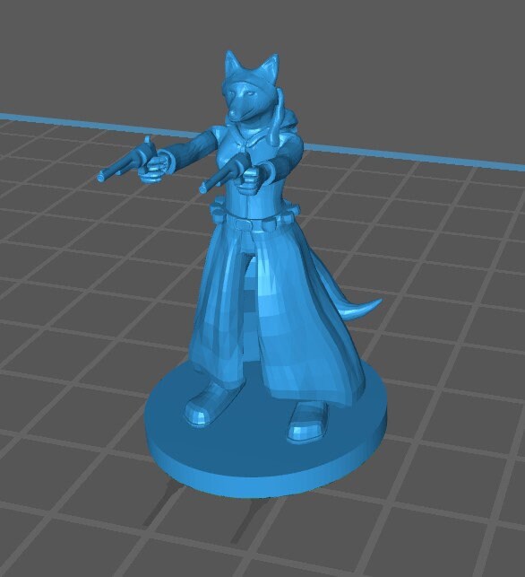 Other Races Gunslinger Mini - DND - Pathfinder - Dungeons & Dragons - RPG - Tabletop - mz4250- Miniature-28mm-1"Scale