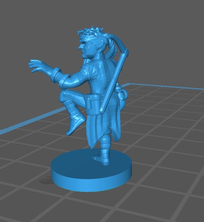 Halfling Monk Mini - DND - Pathfinder - Dungeons & Dragons - RPG - Tabletop - mz4250- Miniature-28mm-1"Scale