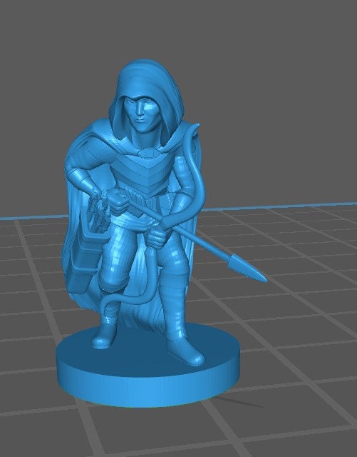 Halfling Ranger Mini - DND - Pathfinder - Dungeons & Dragons - RPG - Tabletop - mz4250- Miniature-28mm-1"Scale