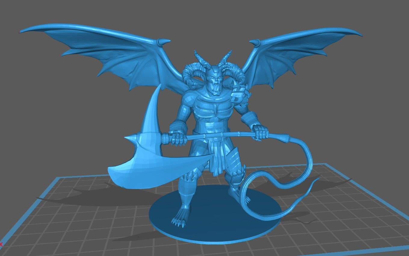 Demon Balor / Belaphoss Mini - DND - Pathfinder - Dungeons & Dragons - RPG - Tabletop - mz4250- Miniature-28mm-1"Scale