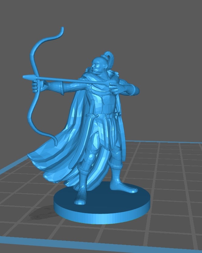 Half Orc Ranger Mini - DND - Pathfinder - Dungeons & Dragons - RPG - Tabletop - mz4250- Miniature-28mm-1"Scale