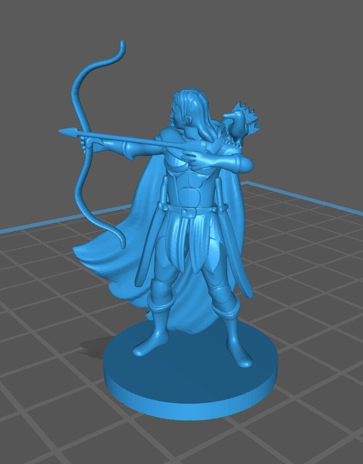 Human Rangers Mini - DND - Pathfinder - Dungeons & Dragons - RPG - Tabletop - mz4250 - Miniature - 28 mm - 1" Scale
