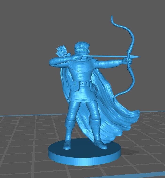 Human Rangers Mini - DND - Pathfinder - Dungeons & Dragons - RPG - Tabletop - mz4250 - Miniature - 28 mm - 1" Scale
