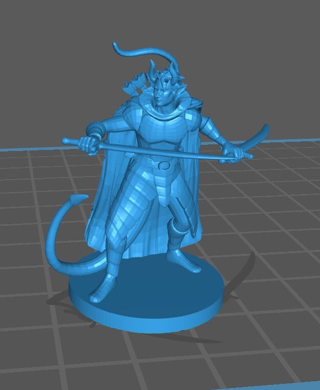 Tiefling Rangers Mini - DND - Pathfinder - Dungeons & Dragons - RPG - Tabletop - mz4250- Miniature-28mm-1"Scale