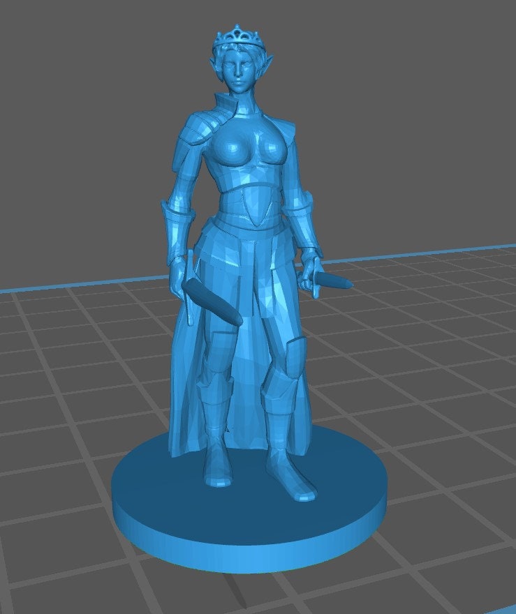 Elf Rogue Mini - DND - Pathfinder - Dungeons & Dragons - RPG - Tabletop - mz4250- Miniature-28mm-1"Scale