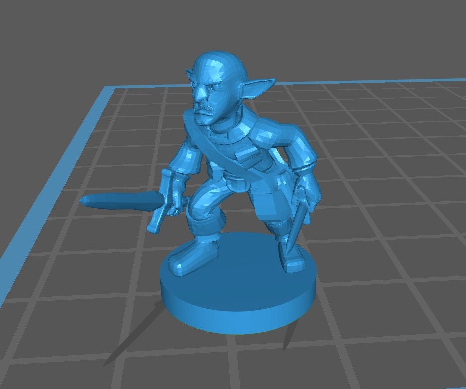 Gnome Rogue Mini - DND - Pathfinder - Dungeons & Dragons - RPG - Tabletop - mz4250- Miniature-28mm-1"Scale