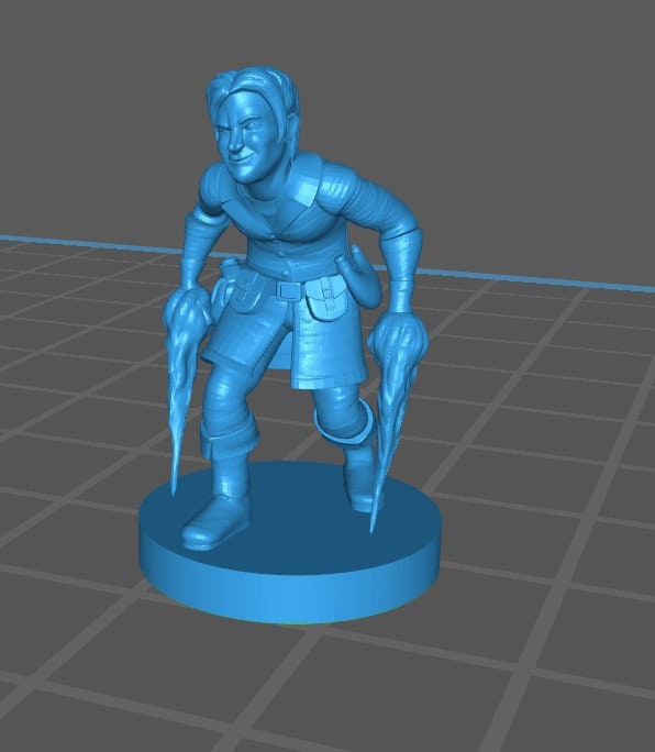 Halfling Rogue Mini - DND - Pathfinder - Dungeons & Dragons - RPG - Tabletop - mz4250- Miniature-28mm-1"Scale