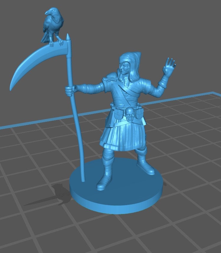 Elf - Half Elf Warlock Mini - DND - Pathfinder - Dungeons & Dragons - RPG - Tabletop - mz4250- Miniature-28mm-1"Scale