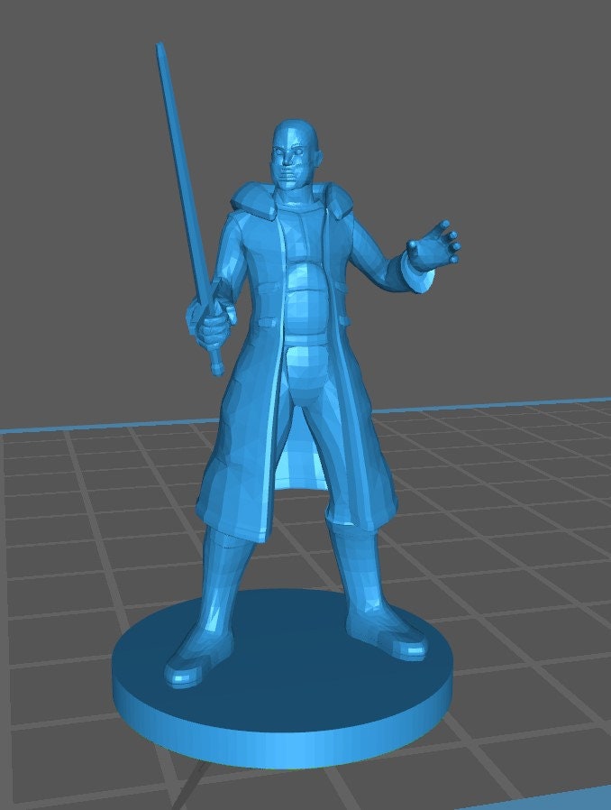 Human Warlock Mini - DND - Pathfinder - Dungeons & Dragons - RPG - Tabletop - mz4250- Miniature-28mm-1"Scale