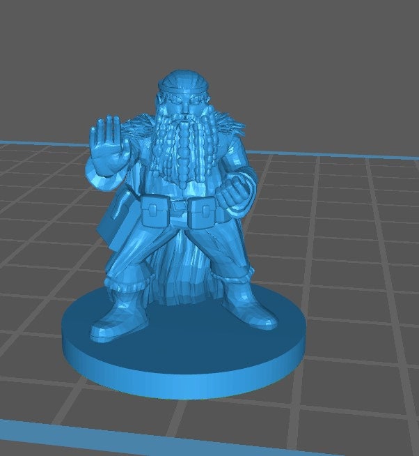 Dwarf Wizard Mini - DND - Pathfinder - Dungeons & Dragons - RPG - Tabletop - mz4250- Miniature-28mm-1"Scale