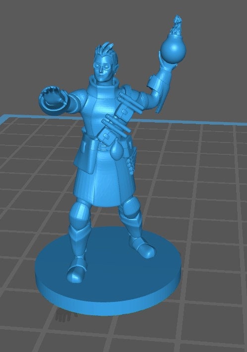 Elf Wizard Mini - DND - Pathfinder - Dungeons & Dragons - RPG - Tabletop - mz4250- Miniature-28mm-1"Scale