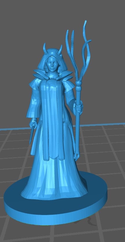 Tiefling Wizard Mini - DND - Pathfinder - Dungeons & Dragons - RPG - Tabletop - mz4250- Miniature-28mm-1"Scale