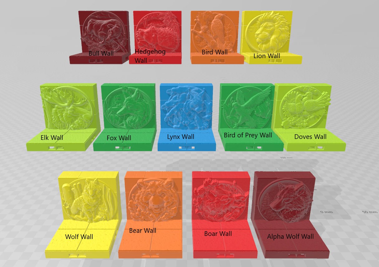 Seraphim Hall of Animal Spirits 2x2 Tiles - Seraphim -Pathfinder-Dungeons&Dragons-RPG-Tabletop-Terrain-28mm-AetherStudios