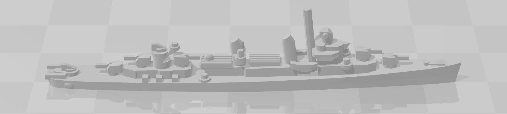 Destroyer - Fletcher Class V1 - USN - Wargaming - Axis and Allies - Naval Miniature - Tabletop Games - Warships