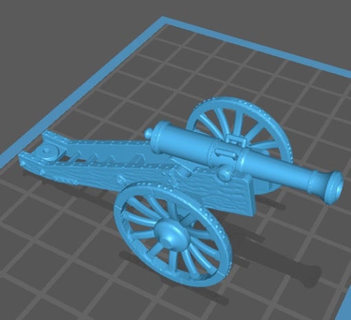 Austrian Artillery 12lb gun - Great for Table Top War Games And Dioramas - Resin 28mm Miniatures -