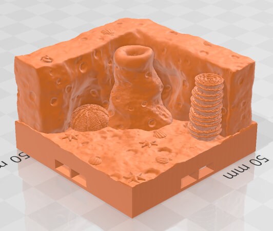 Atlantis Half Sea Caves And Thermal Vents Set 1 -Pathfinder-Dungeons&Dragons-RPG-Tabletop-Terrain-28mm-AetherStudios