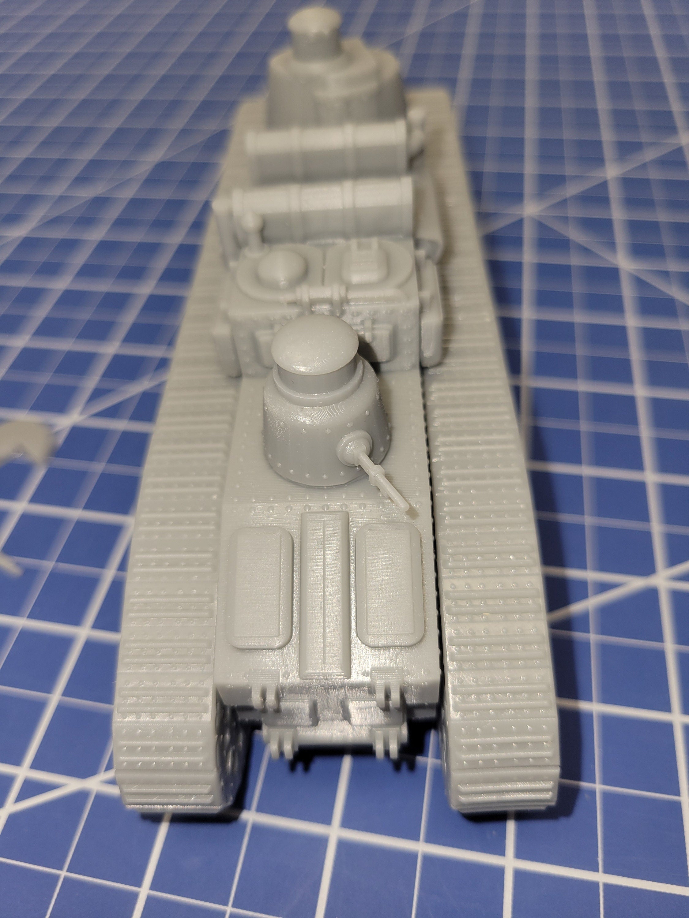 French Char 2C tank - Great for Table Top War Games And Dioramas - Resin 28mm Miniatures -