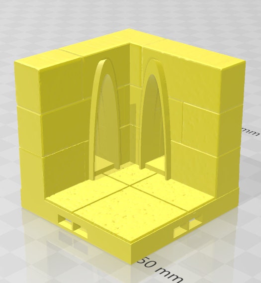 Seraphim Wall Expansion Curves And Corners - Seraphim -Pathfinder-Dungeons&Dragons-RPG-Tabletop-Terrain-28mm-AetherStudios