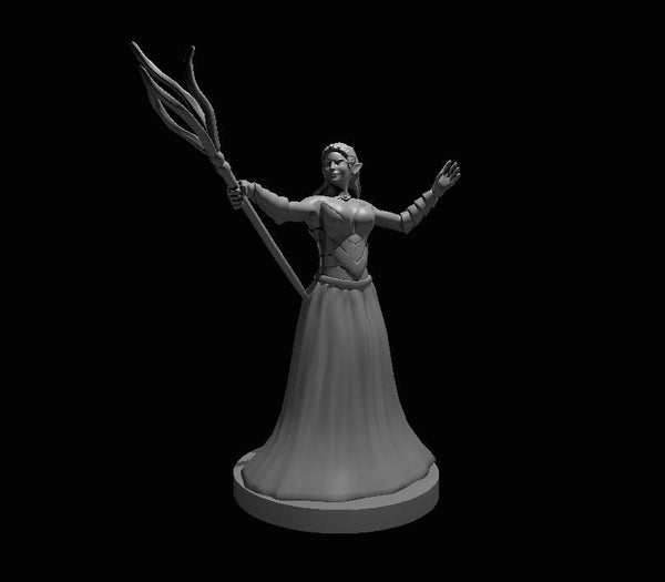 Drow Priestess- Pathfinder - Dungeons & Dragons - RPG - Tabletop - mz4250- Miniature-28mm-1"Scale