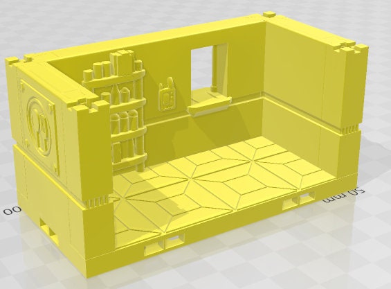 Tycho City 2 Streets And Building Tiles Market Walls Set 2 - Tycho City -Pathfinder-Dungeons&Dragons-RPG-Tabletop-Terrain-28mm-AetherStudios