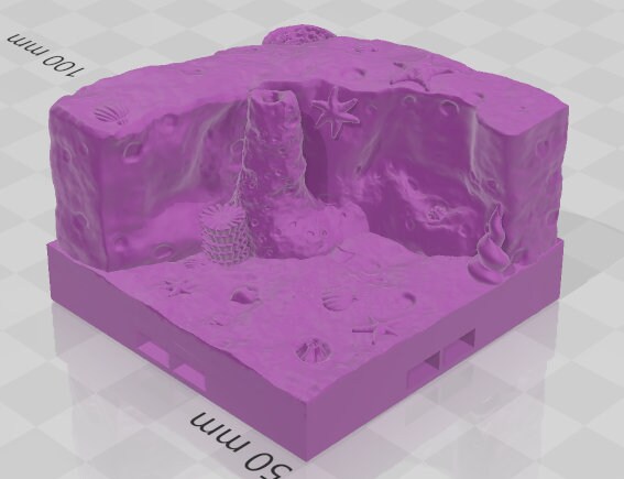 Atlantis Half Sea Caves And Thermal Vents Set 1 -Pathfinder-Dungeons&Dragons-RPG-Tabletop-Terrain-28mm-AetherStudios