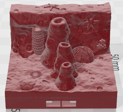 Atlantis Half Sea Caves And Thermal Vents Set 3 -Pathfinder-Dungeons&Dragons-RPG-Tabletop-Terrain-28mm-AetherStudios