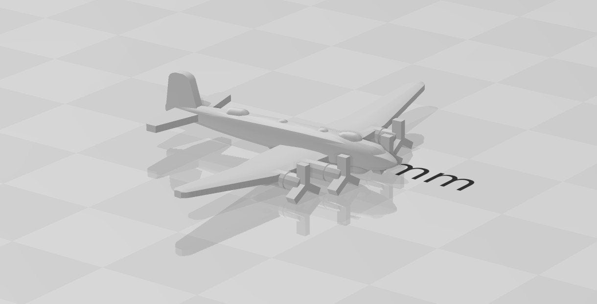 Aircraft - FW200 - Kondor Bomber - German Navy - 1:900 - Wargaming - Axis and Allies - Naval Miniature - Warships