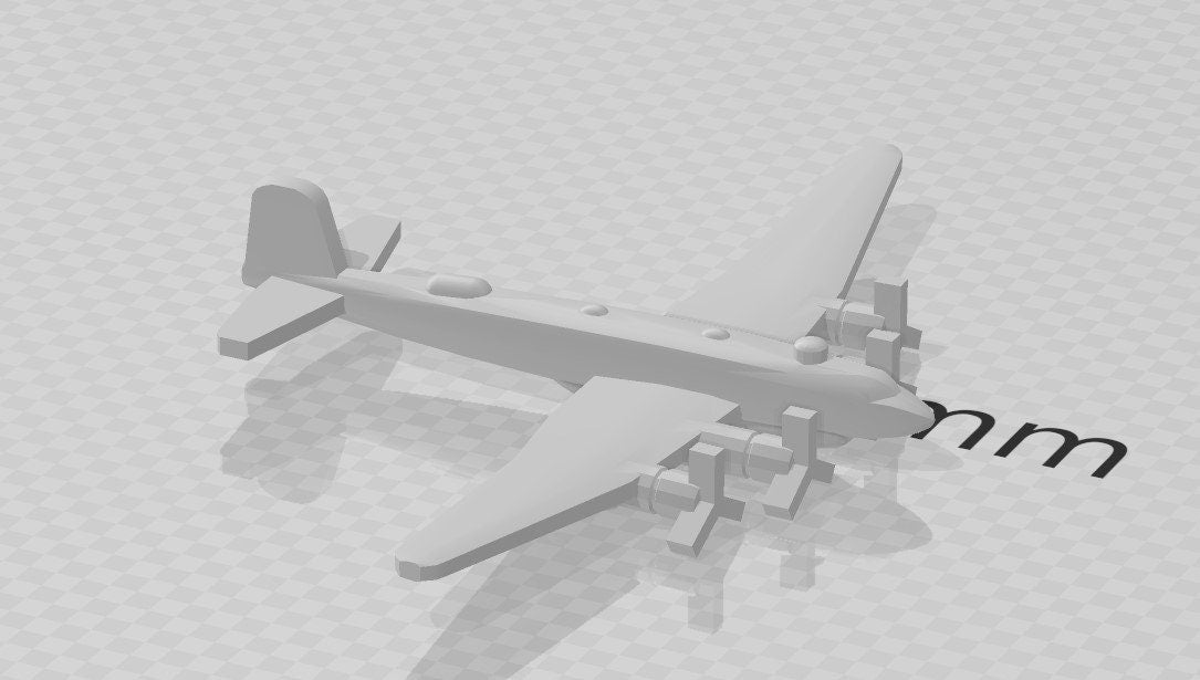 Aircraft - FW200 - Kondor Bomber - German Navy - 1:900 - Wargaming - Axis and Allies - Naval Miniature - Warships