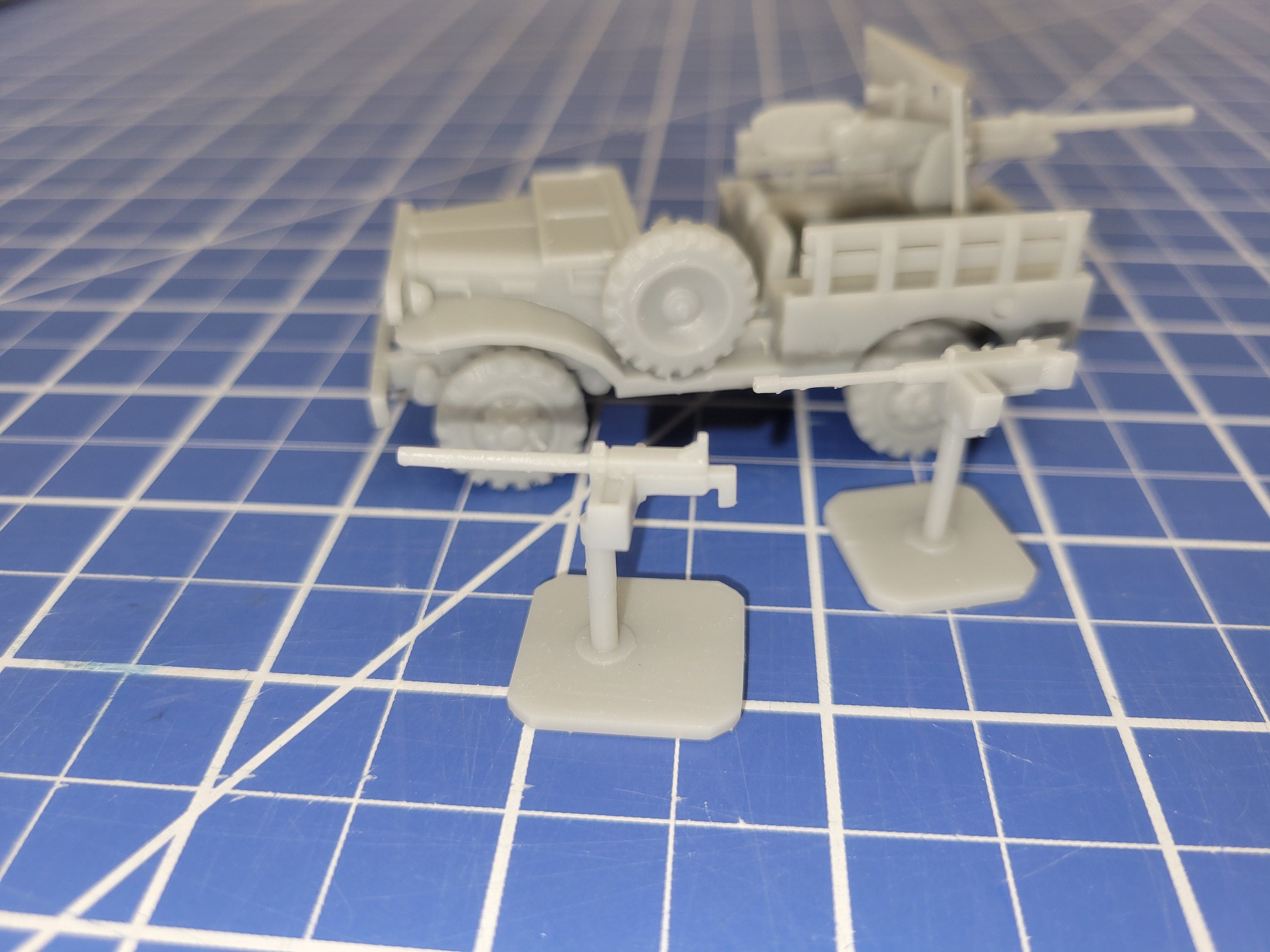 American WC 52 Weapons Carrier / M6 Motor gun Carriage - Great for Table Top War Games And Dioramas - Resin 28mm Miniatures -