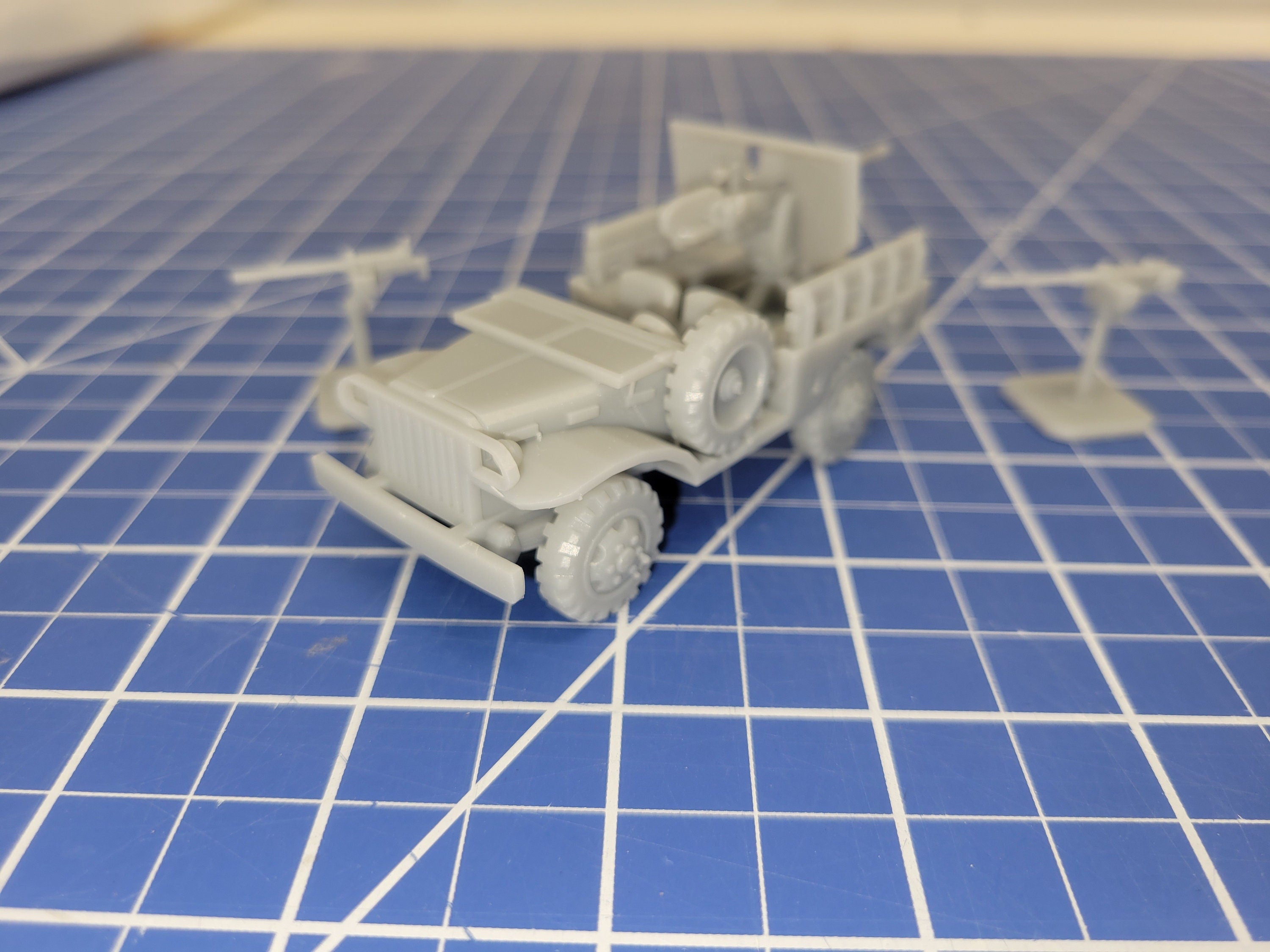 American WC 52 Weapons Carrier / M6 Motor gun Carriage - Great for Table Top War Games And Dioramas - Resin 28mm Miniatures -