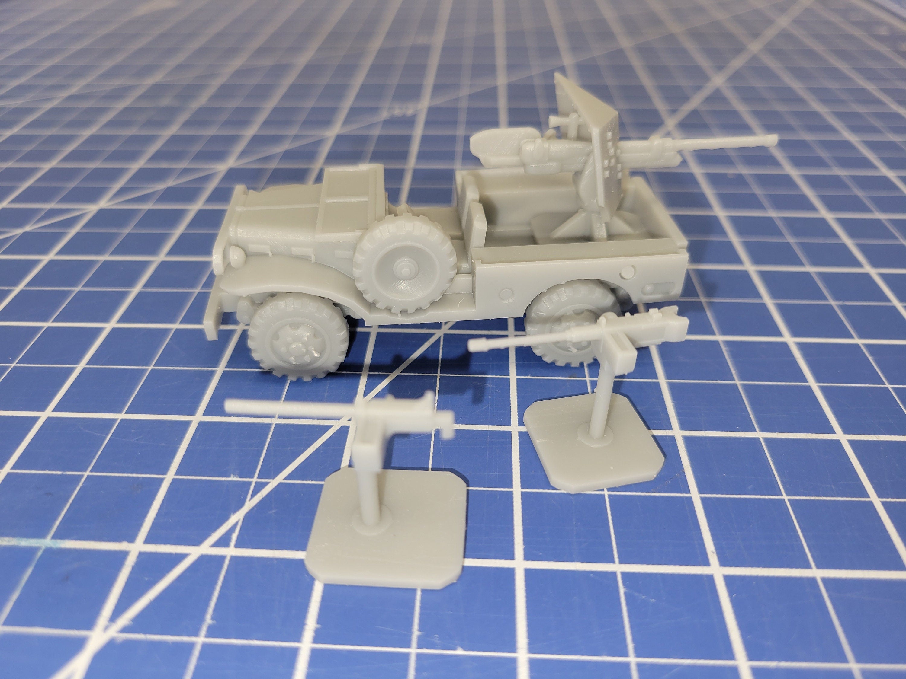 American WC 52 Weapons Carrier / M6 Motor gun Carriage - Great for Table Top War Games And Dioramas - Resin 28mm Miniatures -
